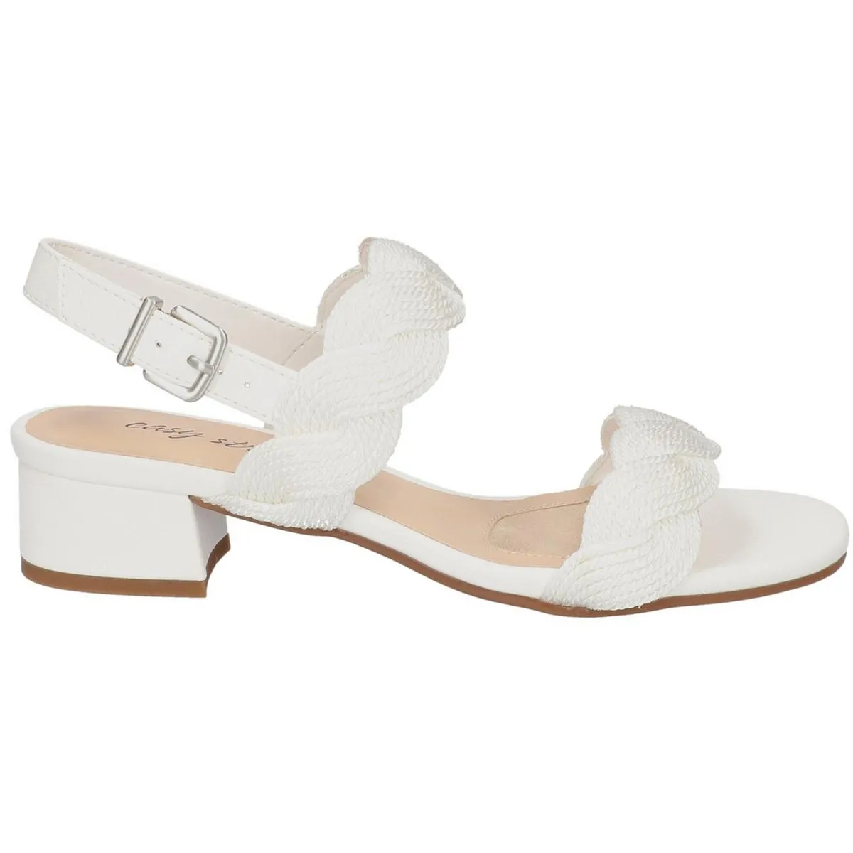 Charee Womens Ankle Strap Open Toe Heels