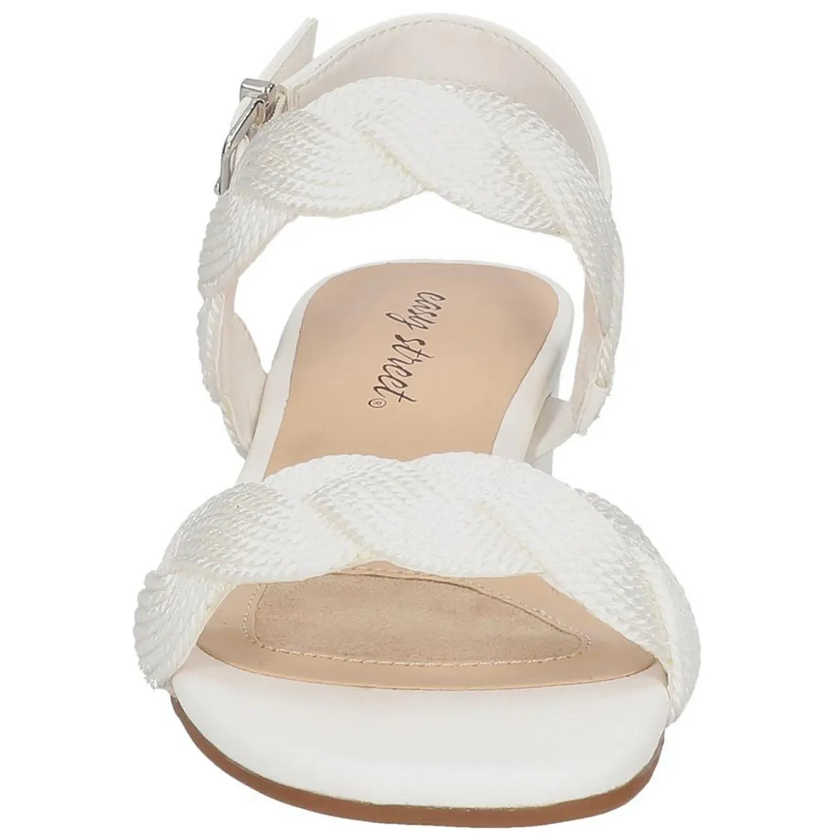 Charee Womens Ankle Strap Open Toe Heels