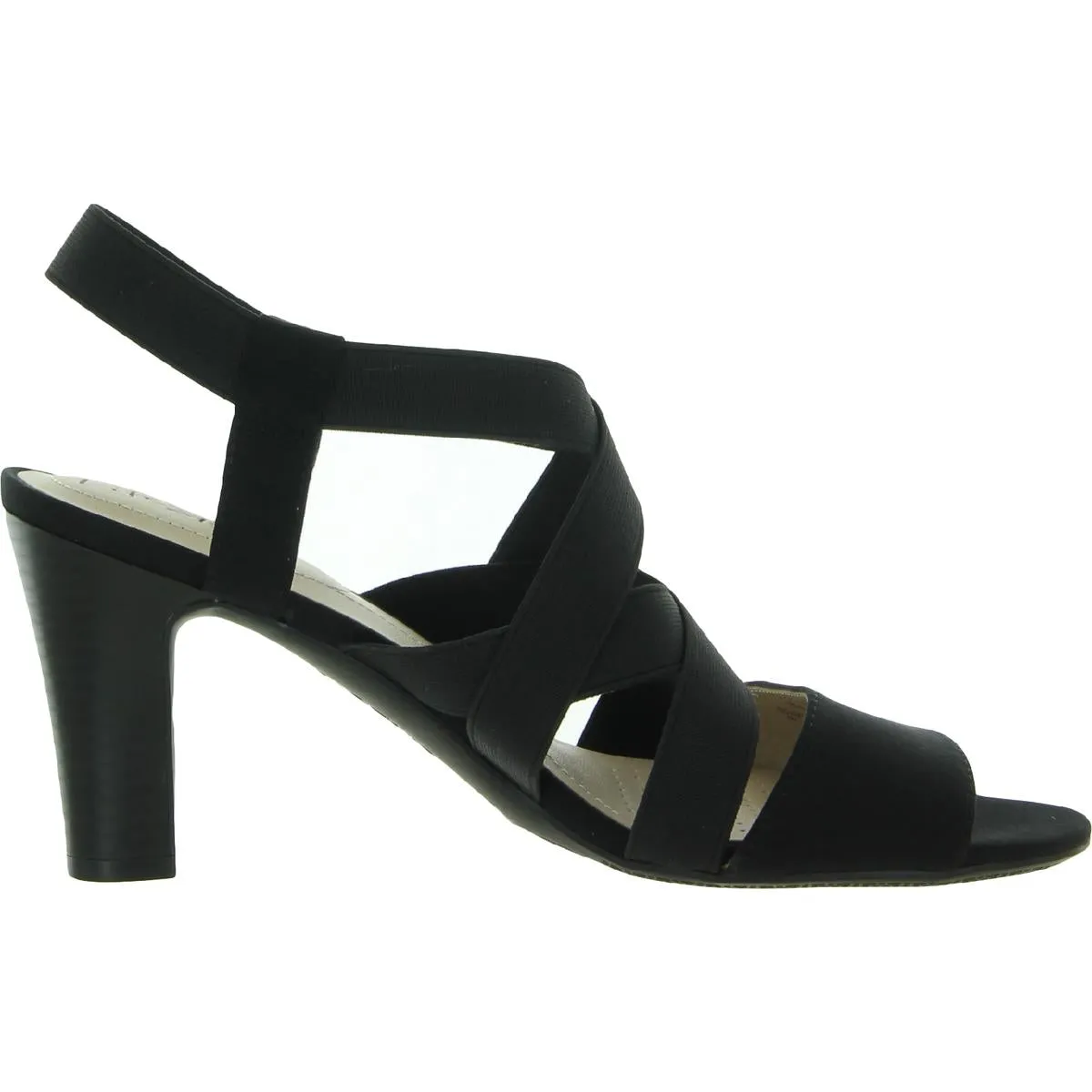 Charlotte Womens Slip on Ankle Strap Heels