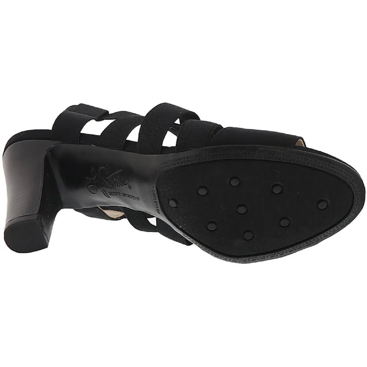 Charlotte Womens Slip on Ankle Strap Heels
