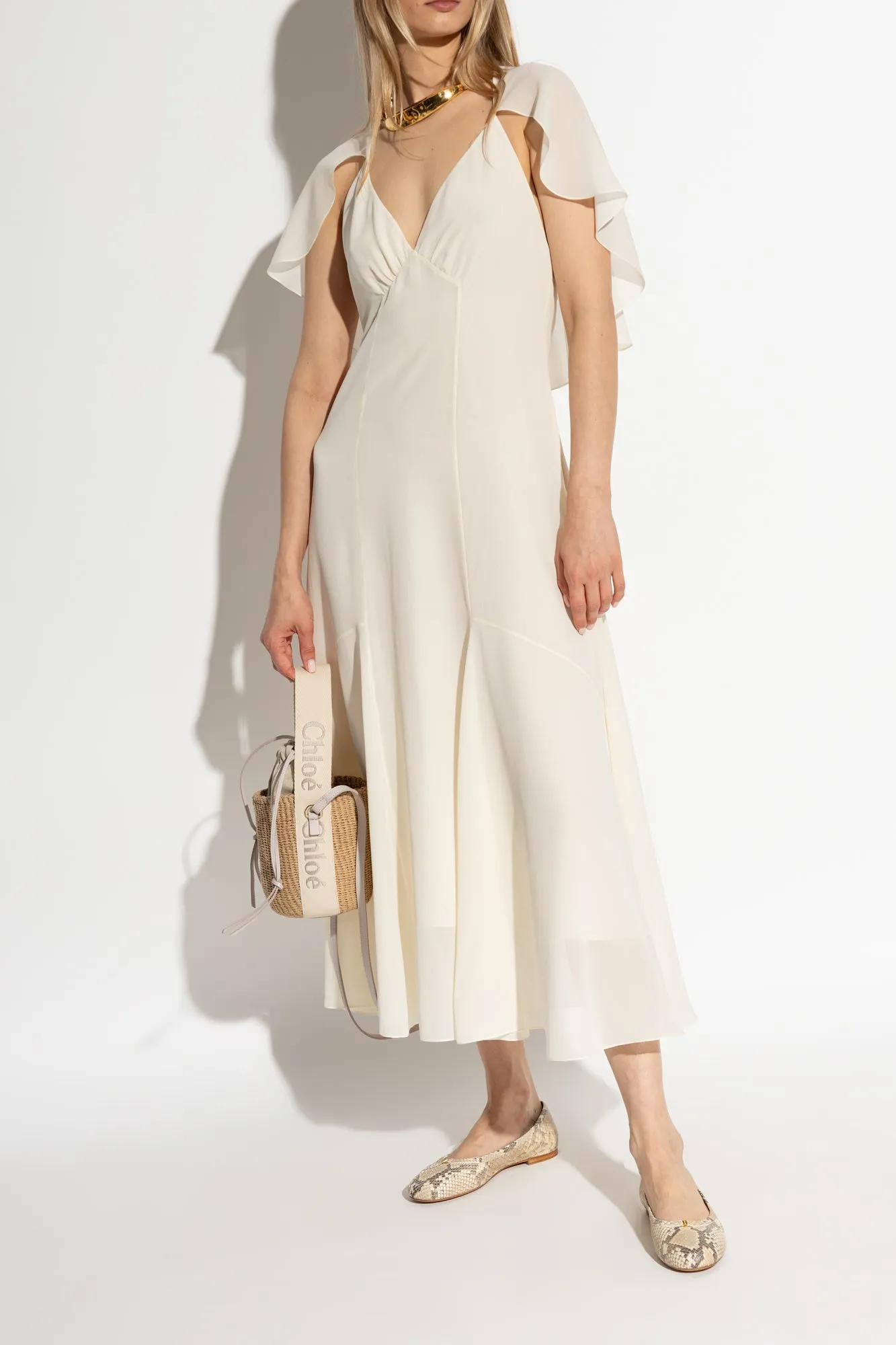 Chloe Leather Ballet Flats 'marcie'