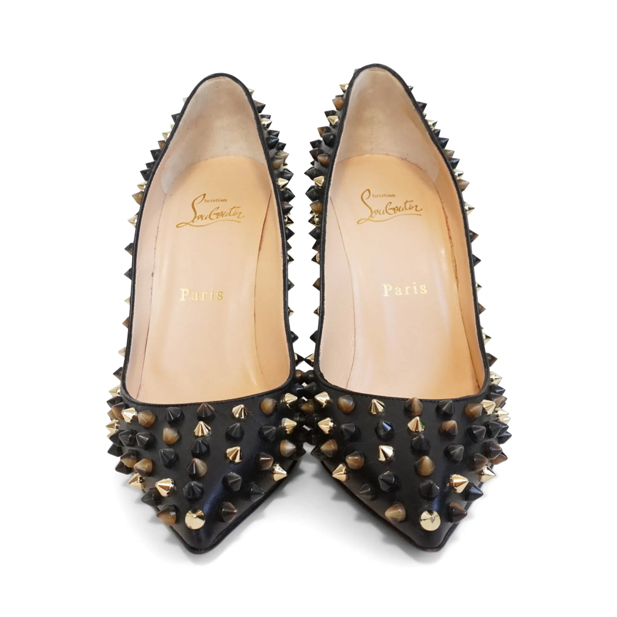Christian Louboutin 'Pigalle Follies Spike' Heels - Women's 37.5