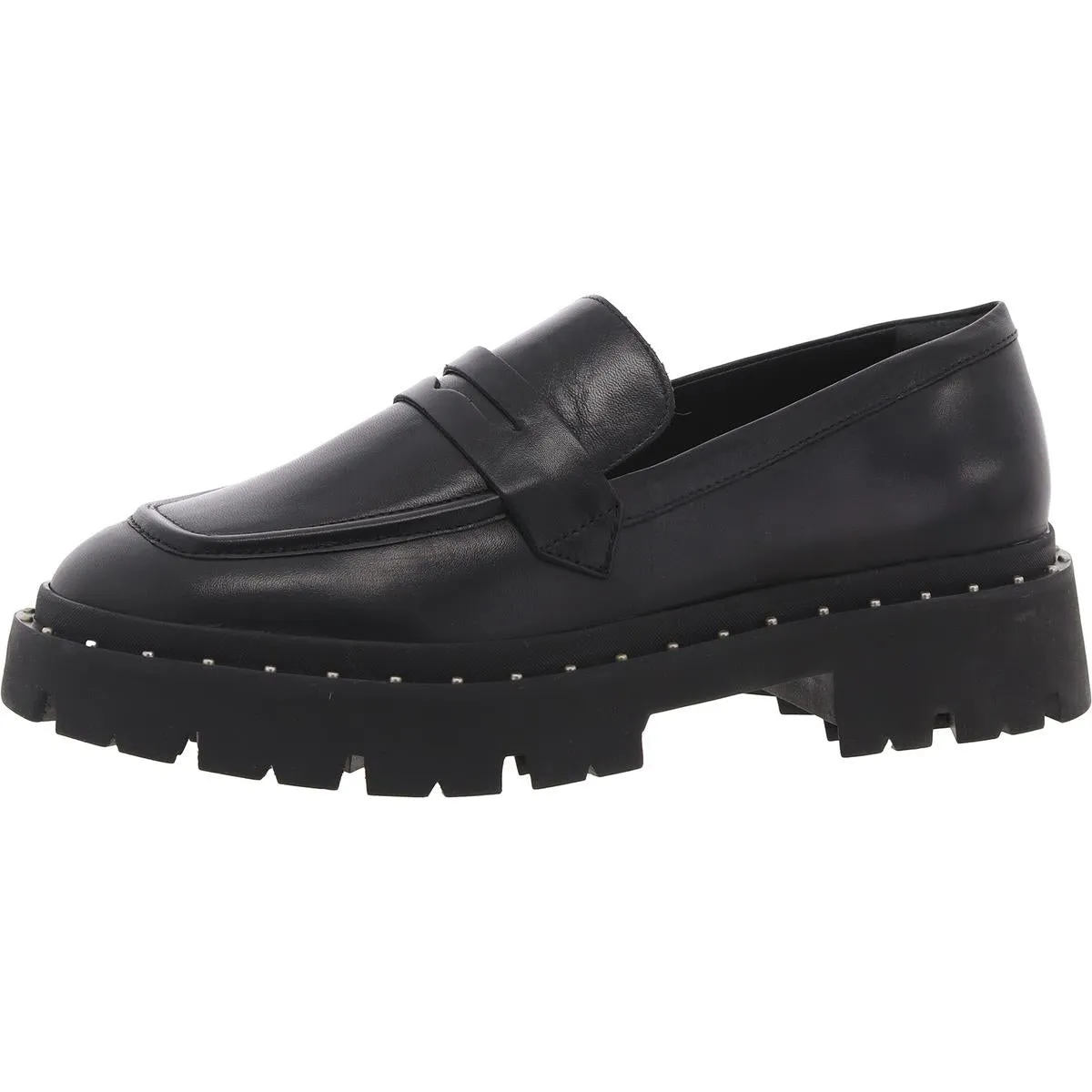 Christie Studs Womens Studded Leather Loafers