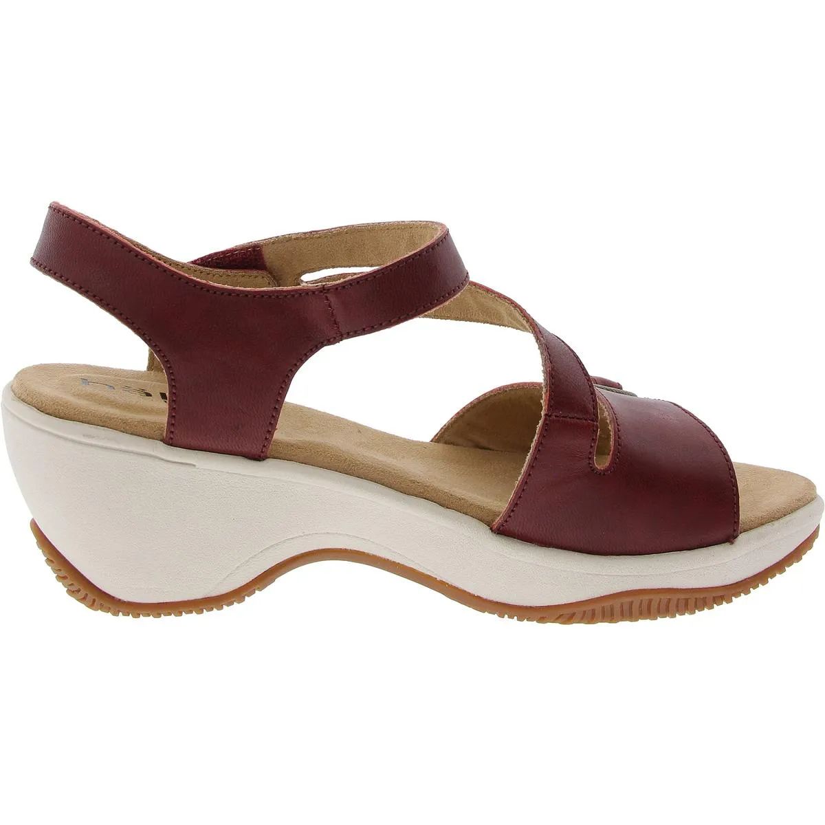 Cindy Womens Adjustable Leather Slingback Sandals