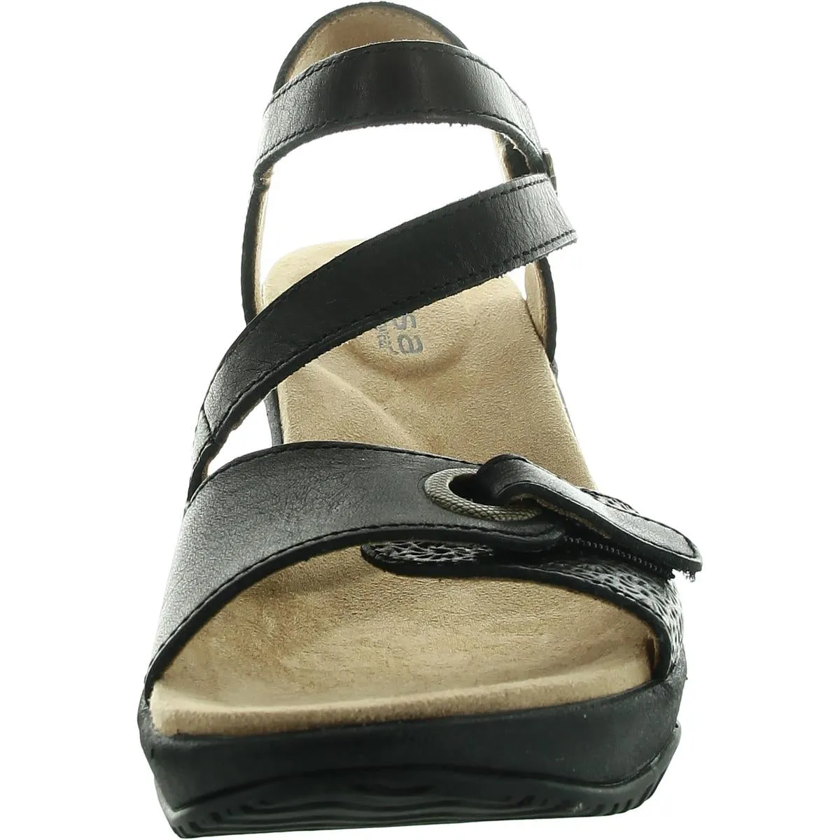 Cindy Womens Adjustable Leather Slingback Sandals