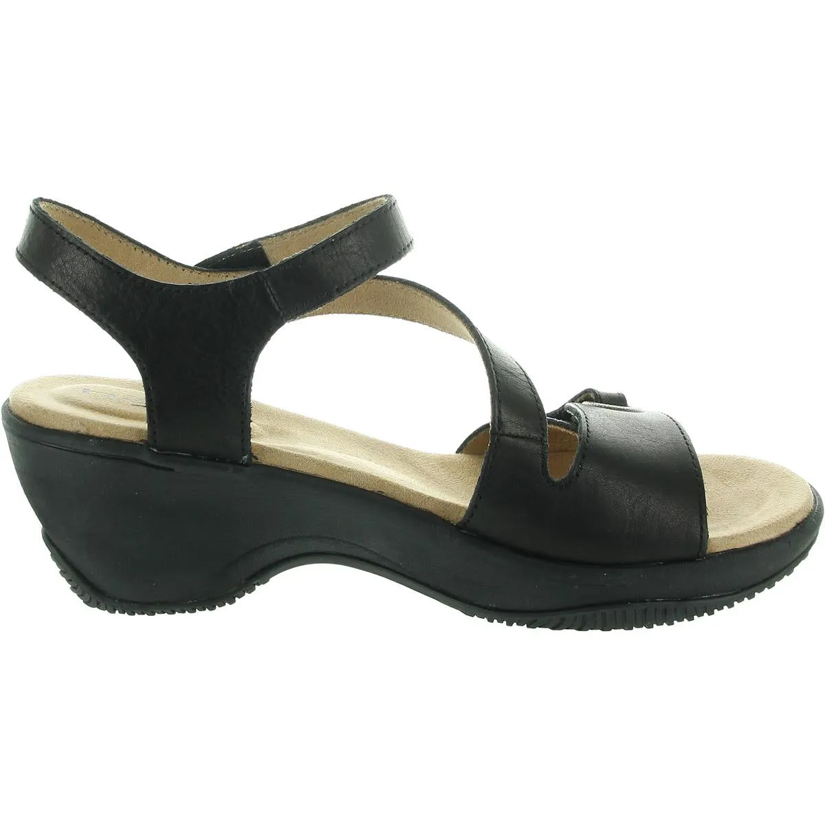 Cindy Womens Adjustable Leather Slingback Sandals