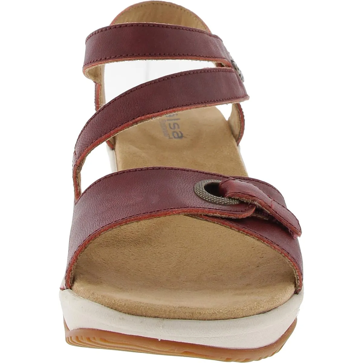 Cindy Womens Adjustable Leather Slingback Sandals