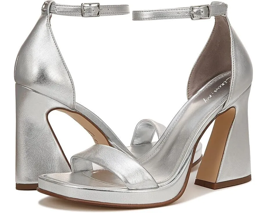 Circus NY by Sam Edelman Holmes Sandals Women's US 11 Silver Ankle Strap ZPO1241