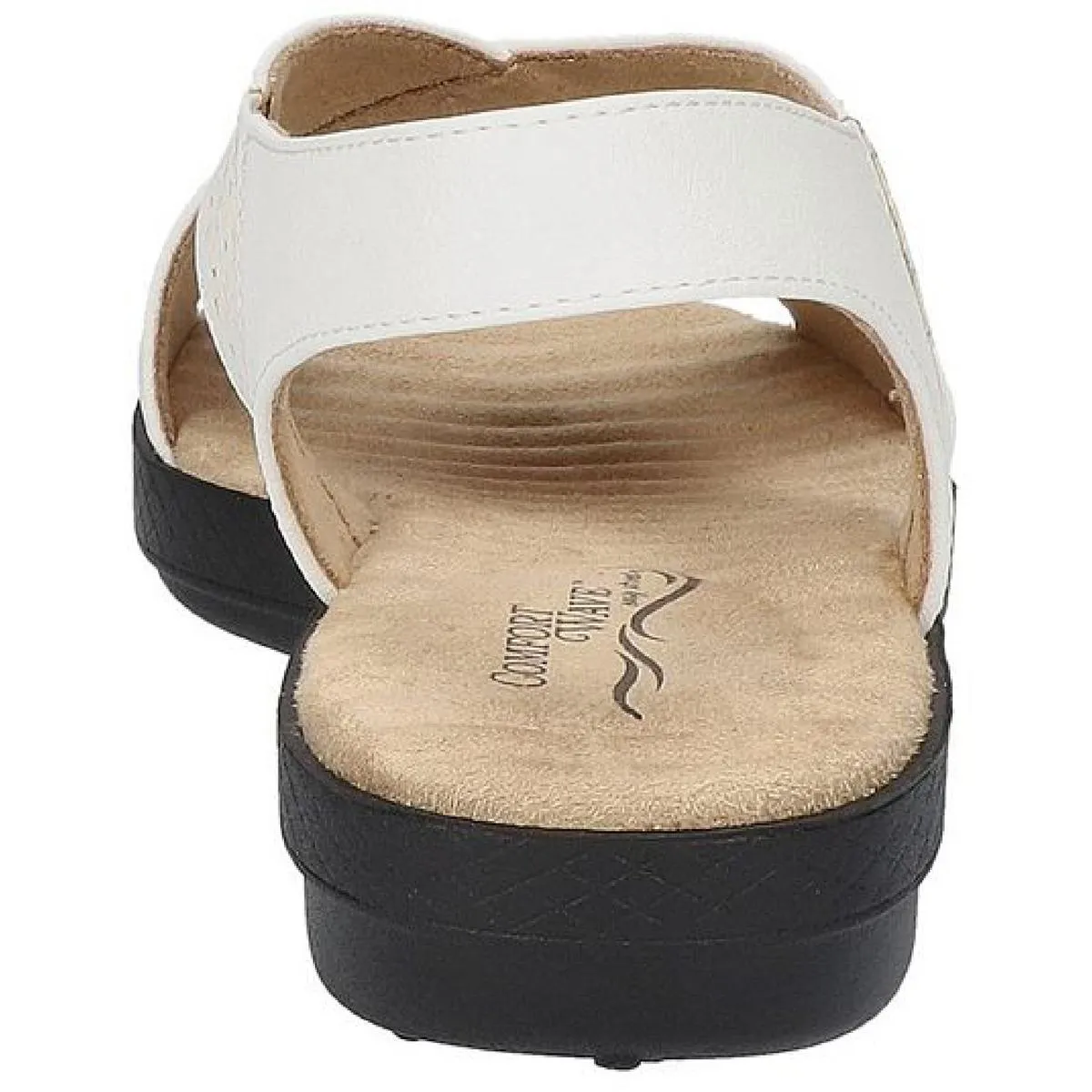 Claudia Womens Laser Cut Cushioned Flatform Sandals