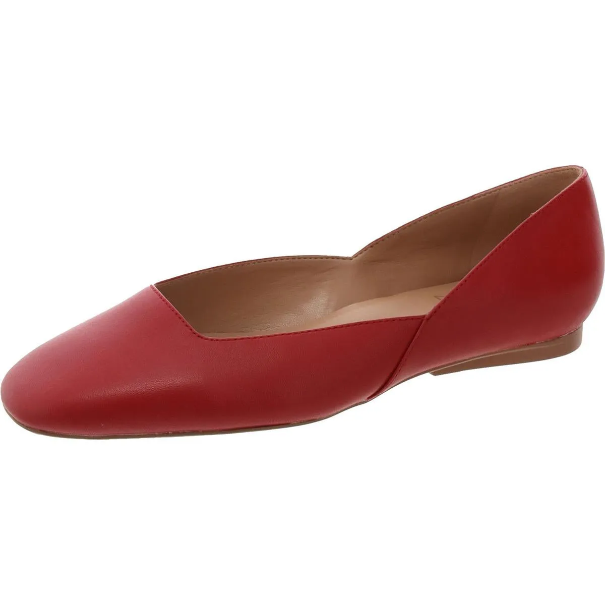 Cody Womens Leather Slip On Ballet Flats