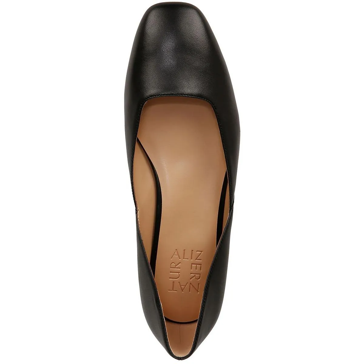 Cody Womens Leather Slip On Ballet Flats