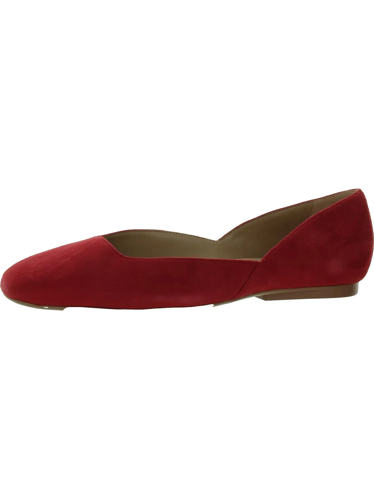 Cody Womens Leather Slip On Ballet Flats