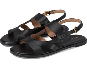 Cole Haan Fawn W30284 Sandals Women's US 9.5 Black Ankle Strap Slingback VDA324
