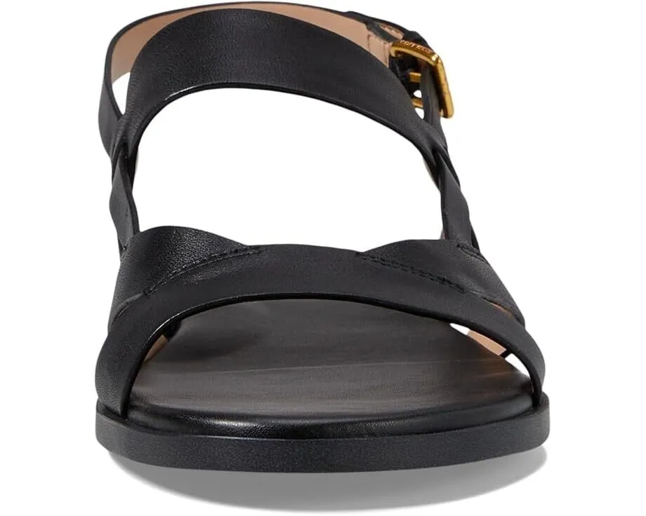 Cole Haan Fawn W30284 Sandals Women's US 9.5 Black Ankle Strap Slingback VDA324