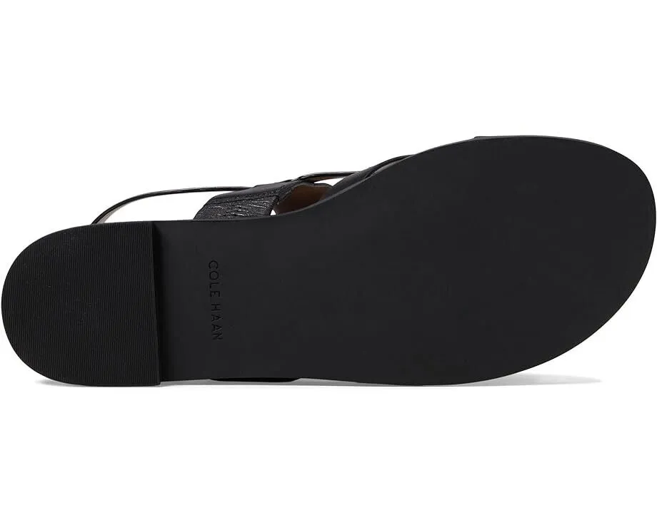 Cole Haan Fawn W30284 Sandals Women's US 9.5 Black Ankle Strap Slingback VDA324