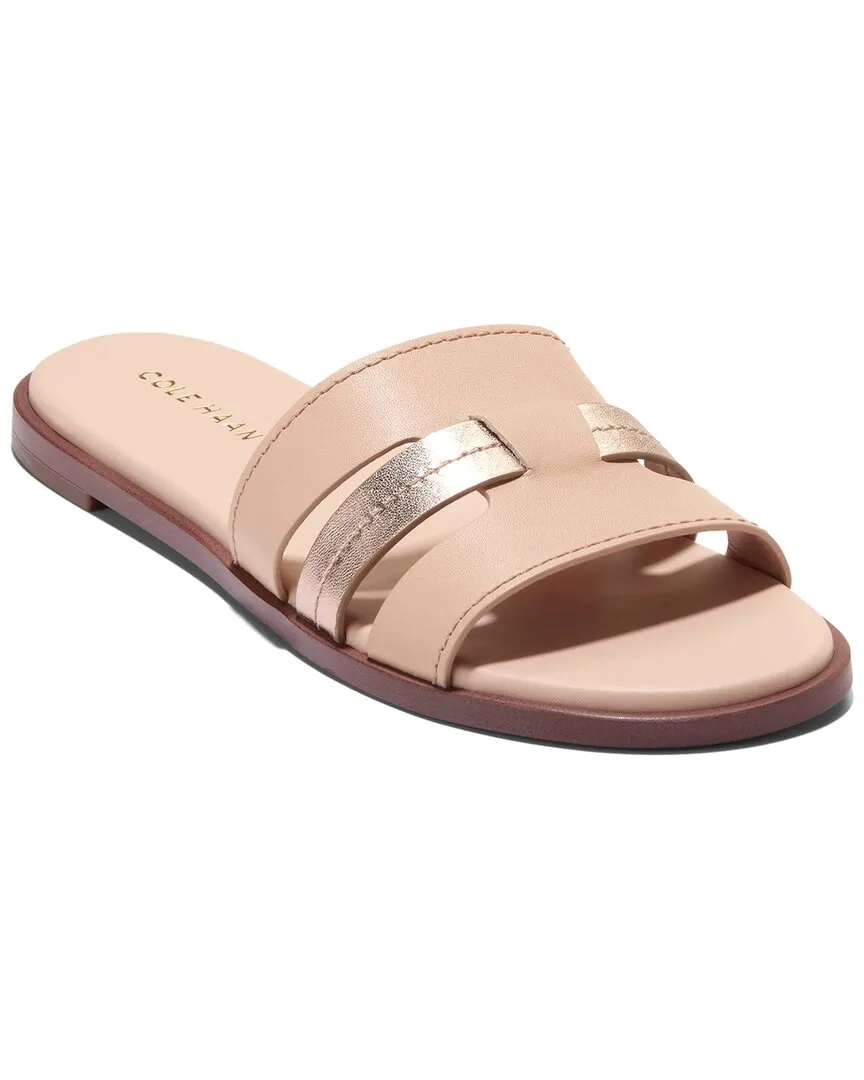 Cole Haan Flynn Slotted Leather Slide Sandal