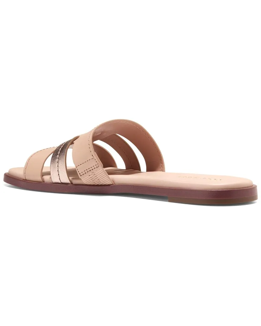 Cole Haan Flynn Slotted Leather Slide Sandal