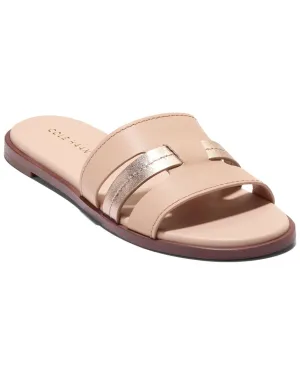 Cole Haan Flynn Slotted Leather Slide Sandal