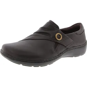 CORA AUBRIE Womens Laceless Faux Leather Flat Shoes