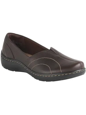Cora Meadow Womens Leather Arch Support Flats Shoes