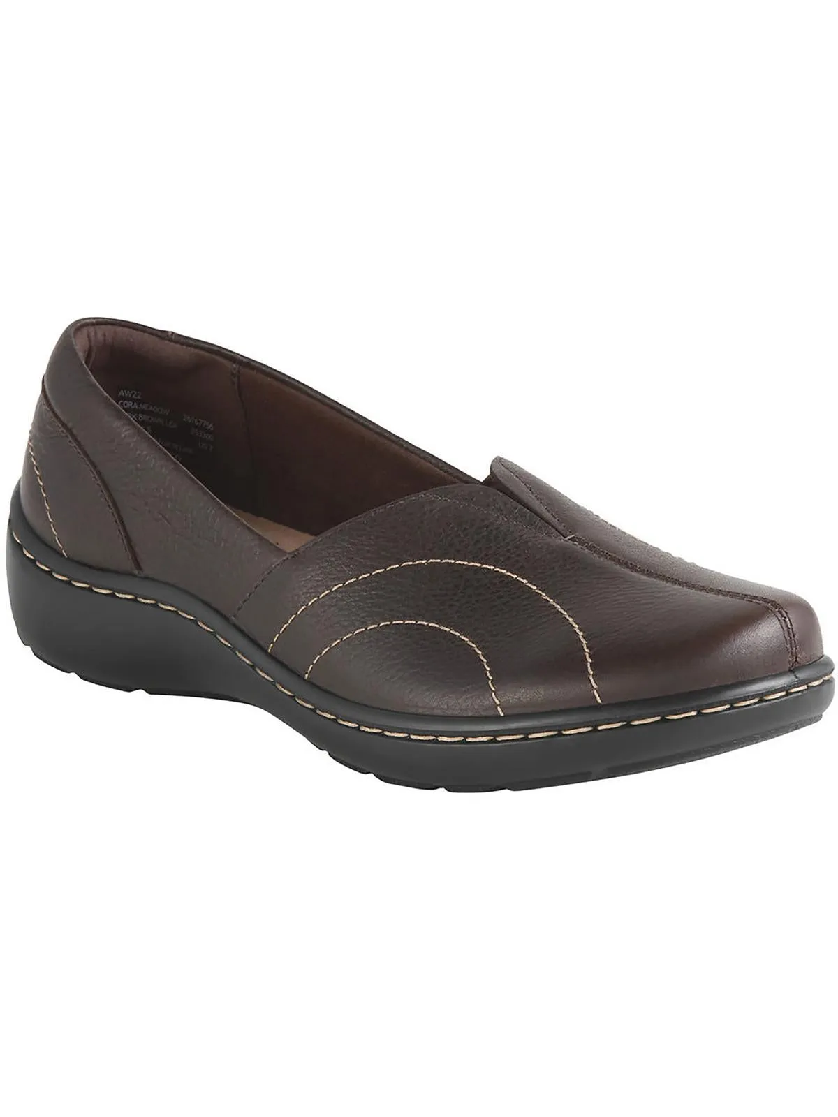 Cora Meadow Womens Leather Arch Support Flats Shoes