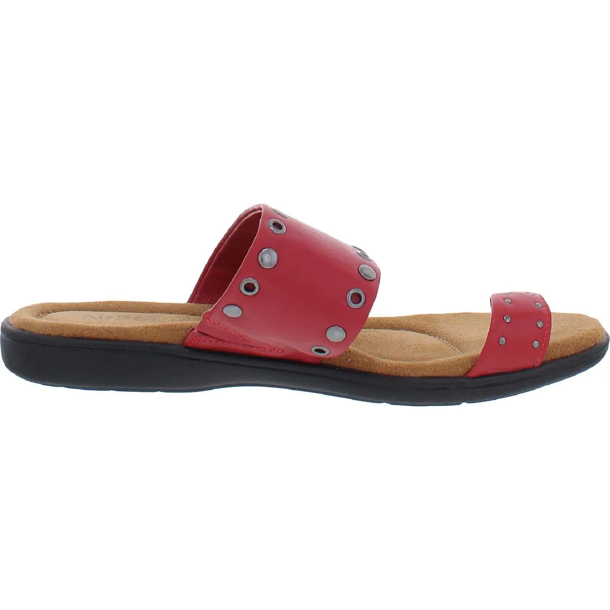 Coronado Womens Leather Embellished Slide Sandals