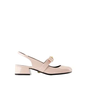 Court Shoes - Leather - Pink