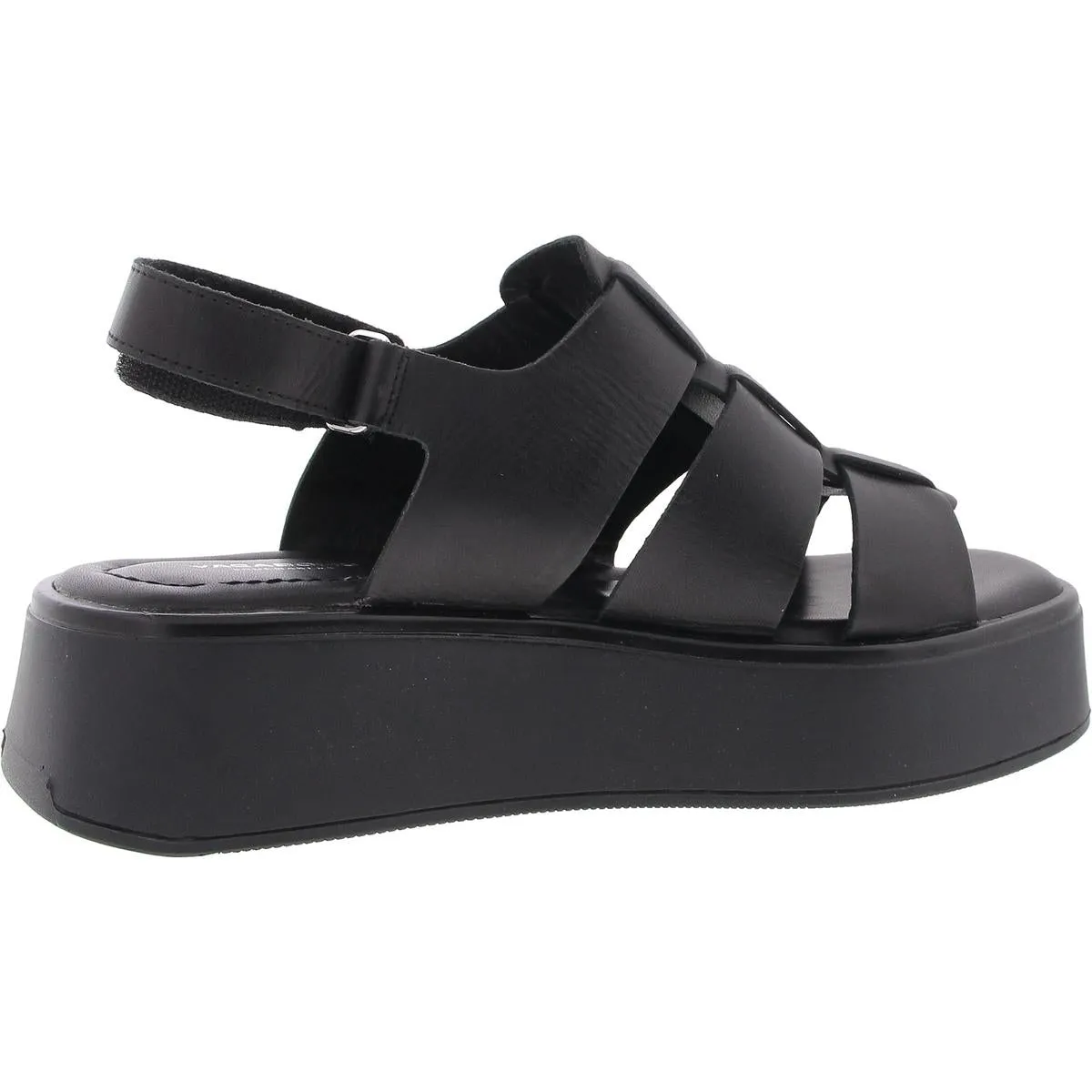 Courtney Womens Leather Ankle Strap Platform Sandals