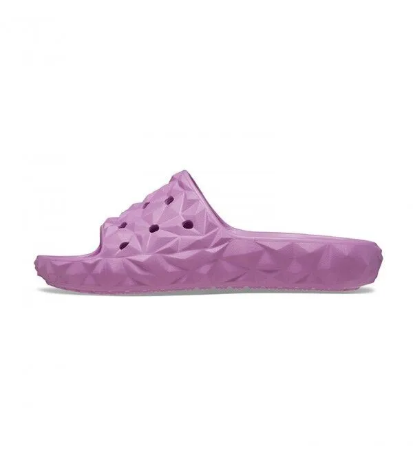Crocs Classic Geometric II 209608-6WQ Slide Sandals Women's US 10 Purple POW102