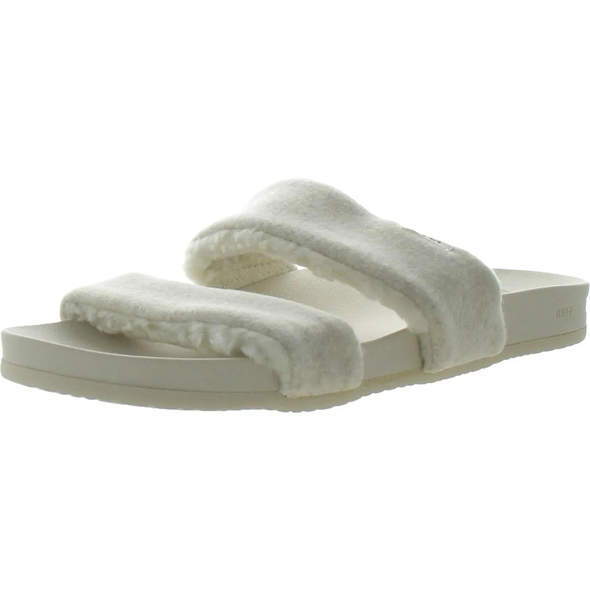 Cushion Vista Snuggles Womens Faux Fur Slide Sandals