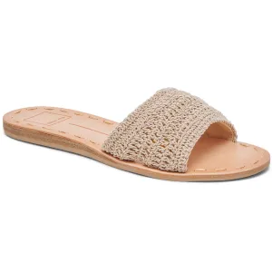 Dalon Womens Solid Textured Slide Sandals