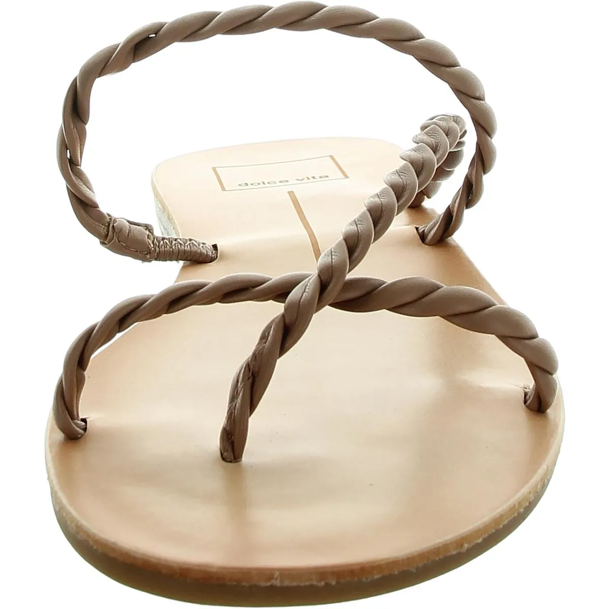 DAMIA Womens Braided Man Made Strappy Sandals