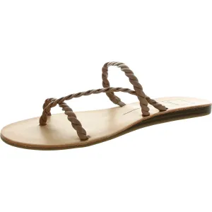 DAMIA Womens Braided Man Made Strappy Sandals
