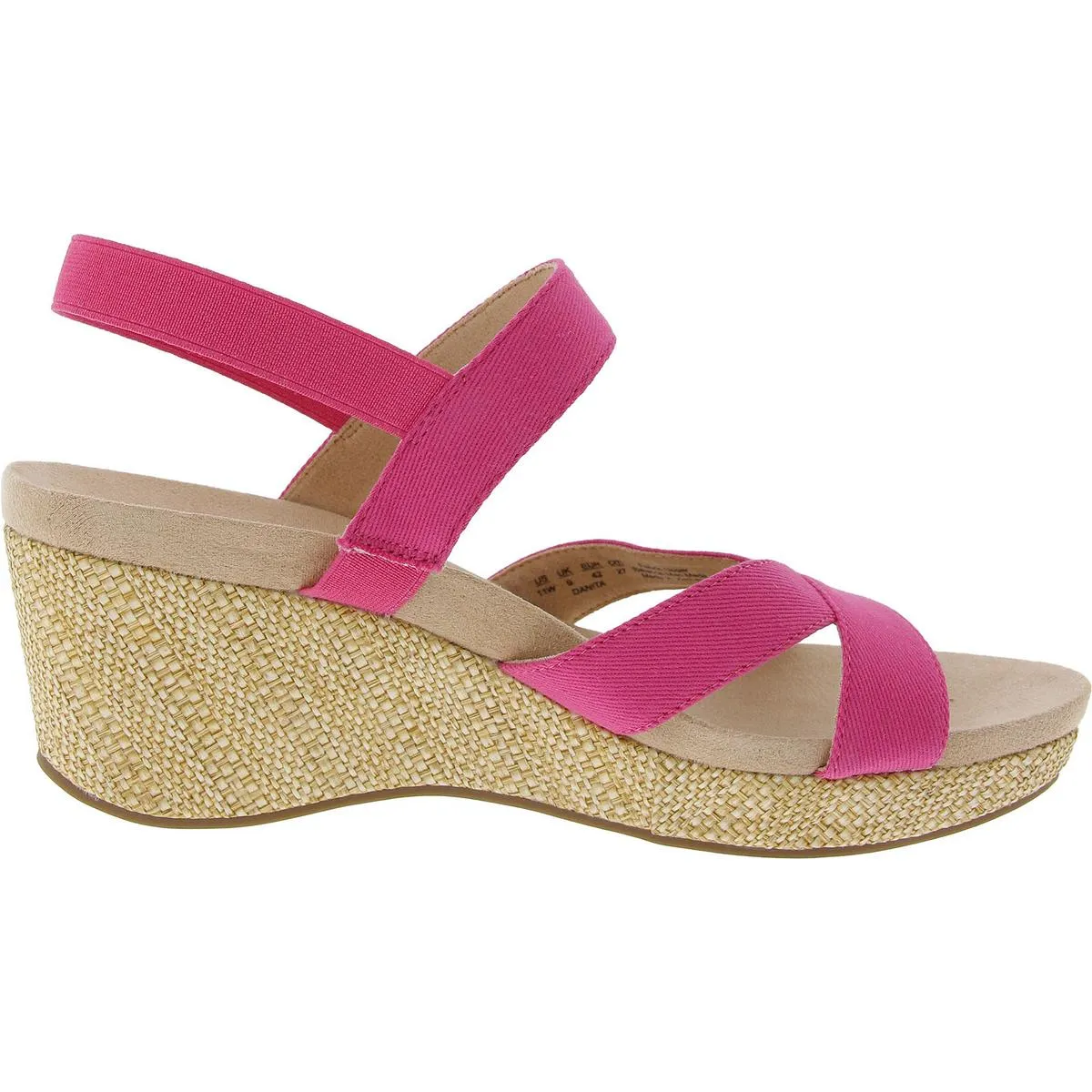 Danita Womens Stretch Canvas Ankle Strap