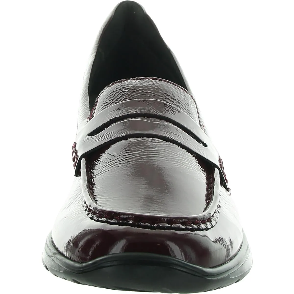 Dannon Womens Cushioned Footbed Patent Leather Loafers