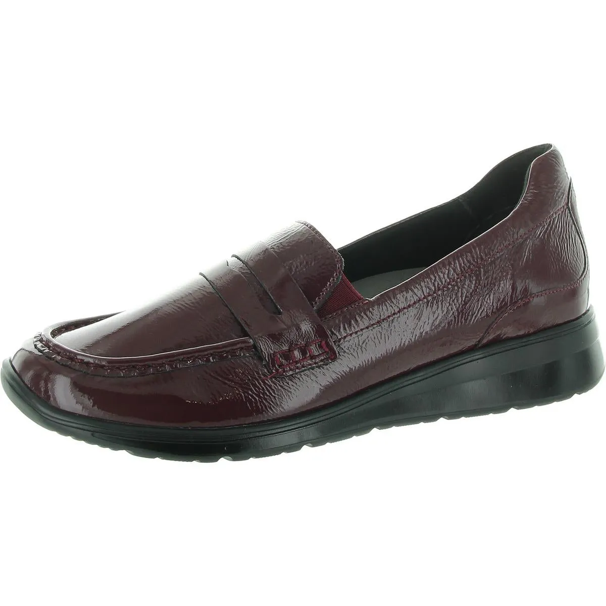 Dannon Womens Cushioned Footbed Patent Leather Loafers