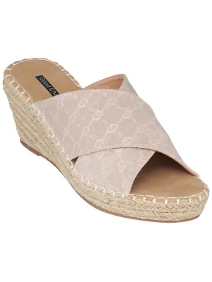 Darine Womens Round Toe Espadrille Platform Sandals