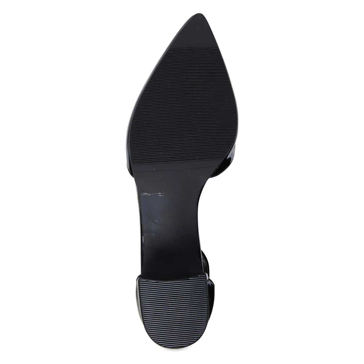 Dash Heel in Black Patent