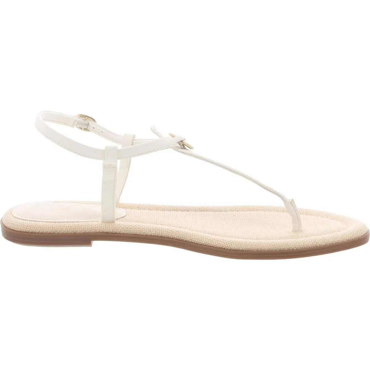 Dayna 3 Womens Embellished Faux Leather Slingback Sandals