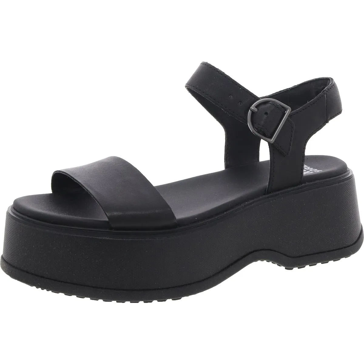 Dayspring Womens Faux Leather Adjustable Ankle Strap