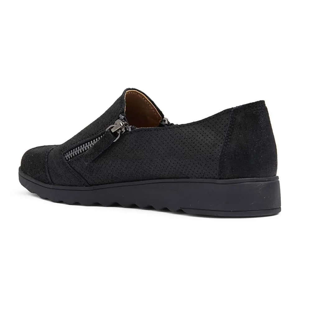 Dean Sneaker in Black Leather