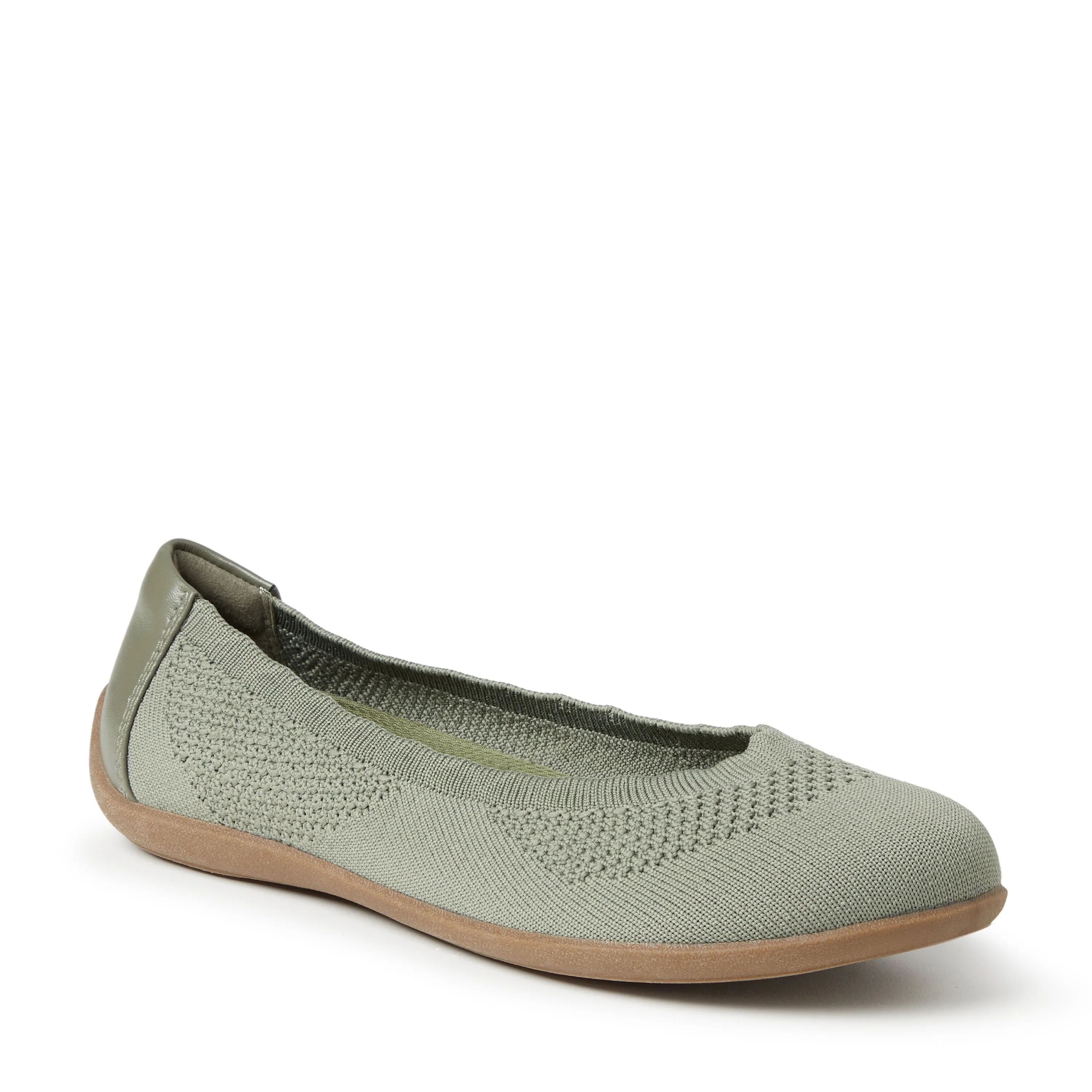 Dearfoams Women's Misty Ballet Flat Indoor/Outdoor Slip Ons