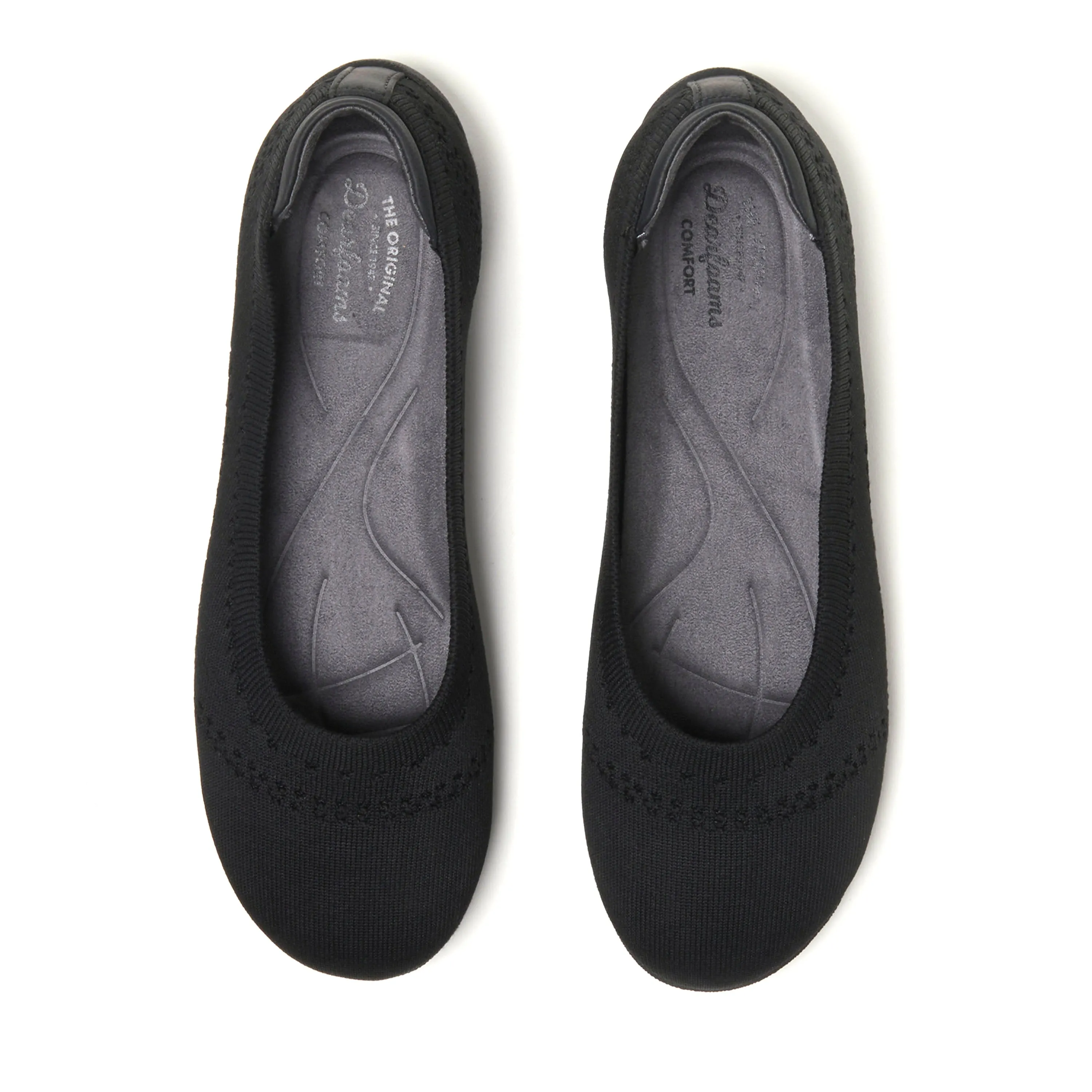 Dearfoams Women's Misty Ballet Flat Indoor/Outdoor Slip Ons