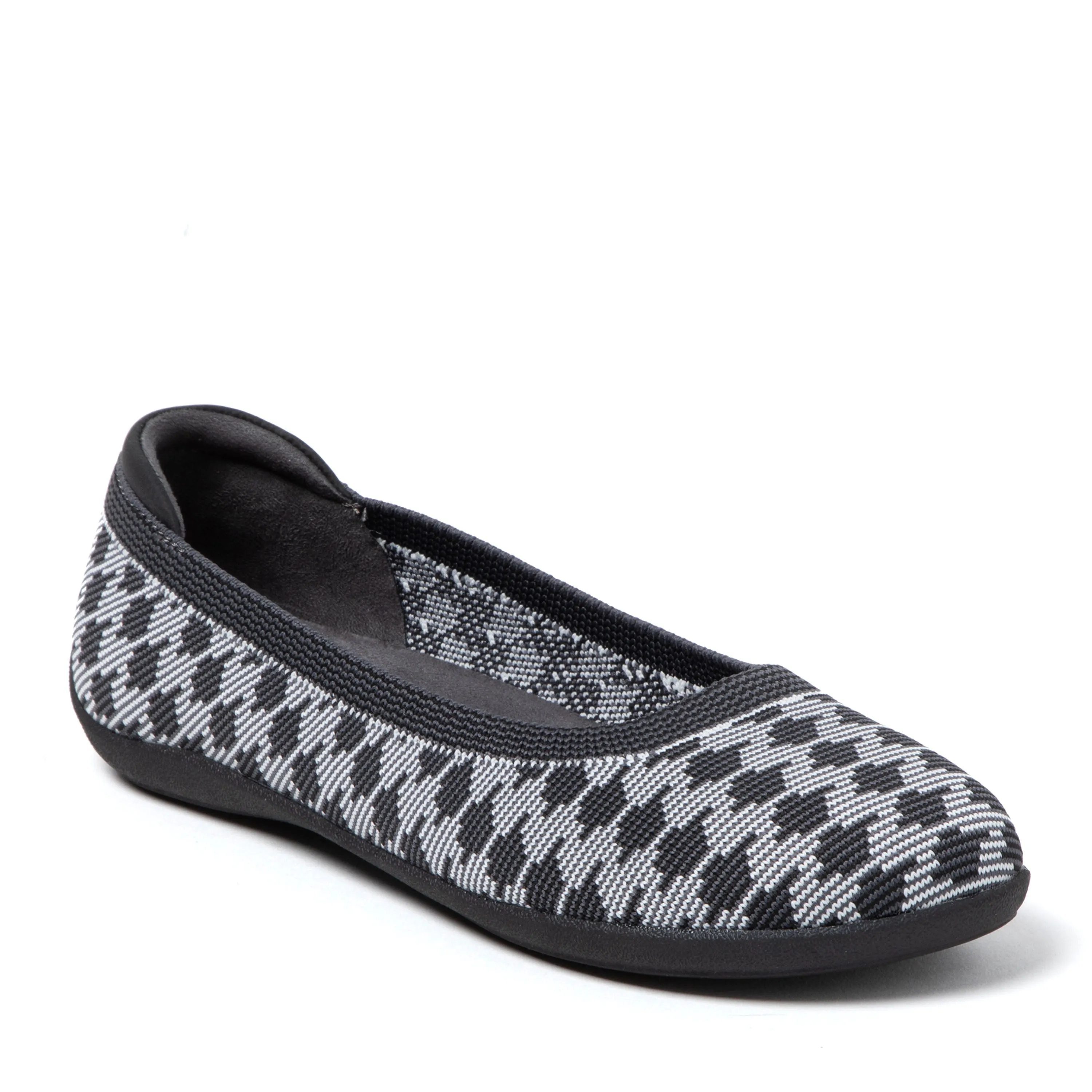Dearfoams Women's Misty Ballet Flat Indoor/Outdoor Slip Ons