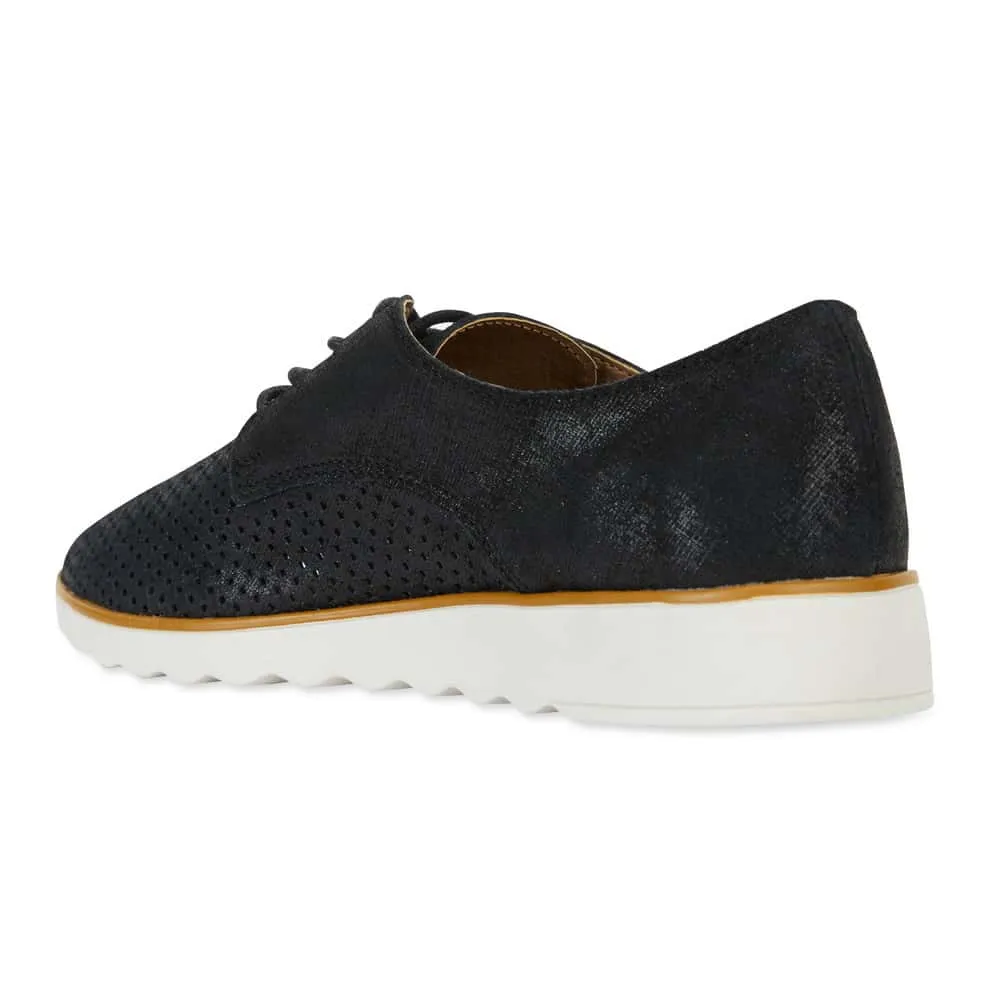 Deed Sneaker in Black Leather