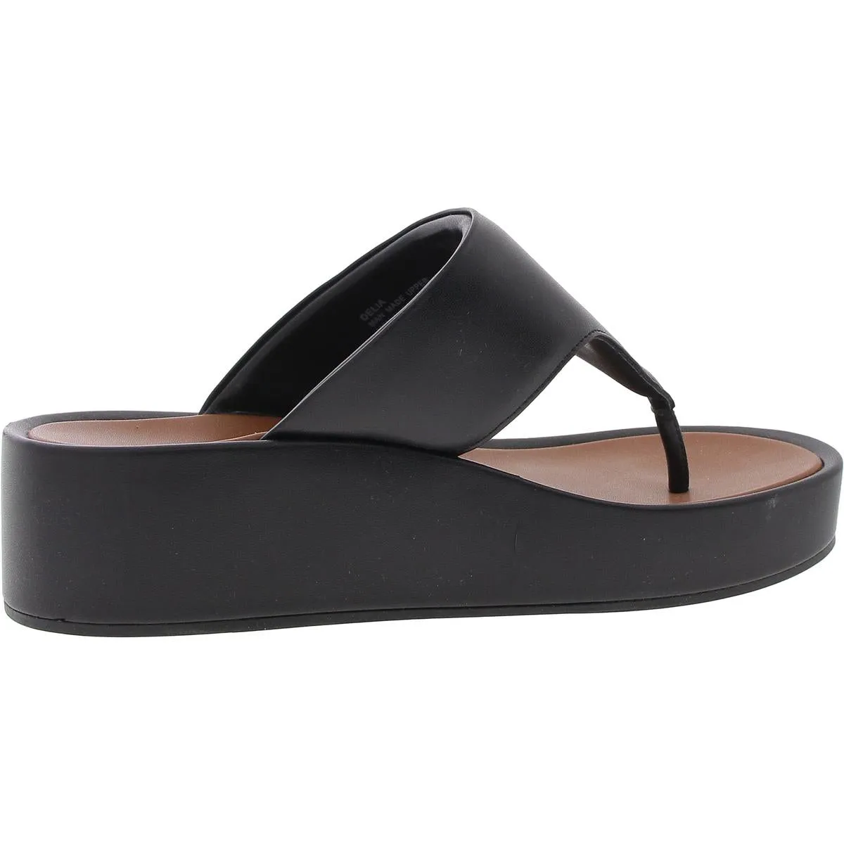 DELIA Womens Laceless Man Made Thong Sandals