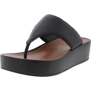 DELIA Womens Laceless Man Made Thong Sandals