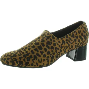 Denisa 2 Womens Animal Print Man Made Block Heels