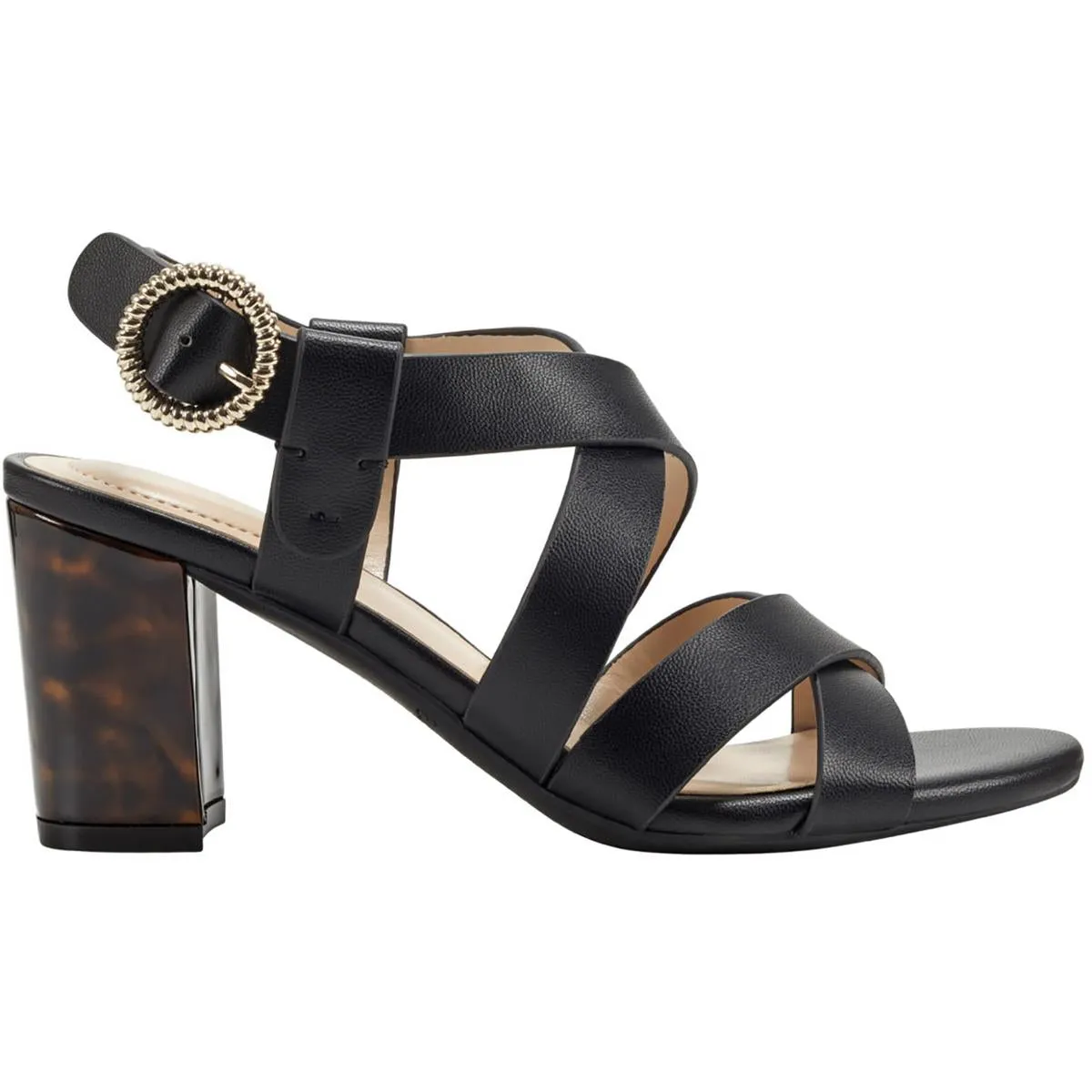 Desty 3 Womens Faux Leather Dressy Slingback Sandals