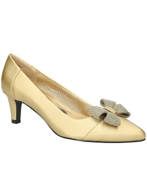 Devanna Womens Satin Pumps